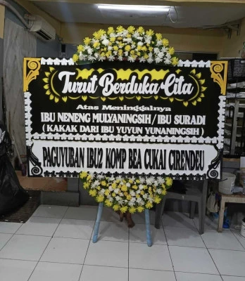 Papan Bunga di Kesatrian Blimbing